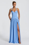 Robe longue Almira — Powder Bleu