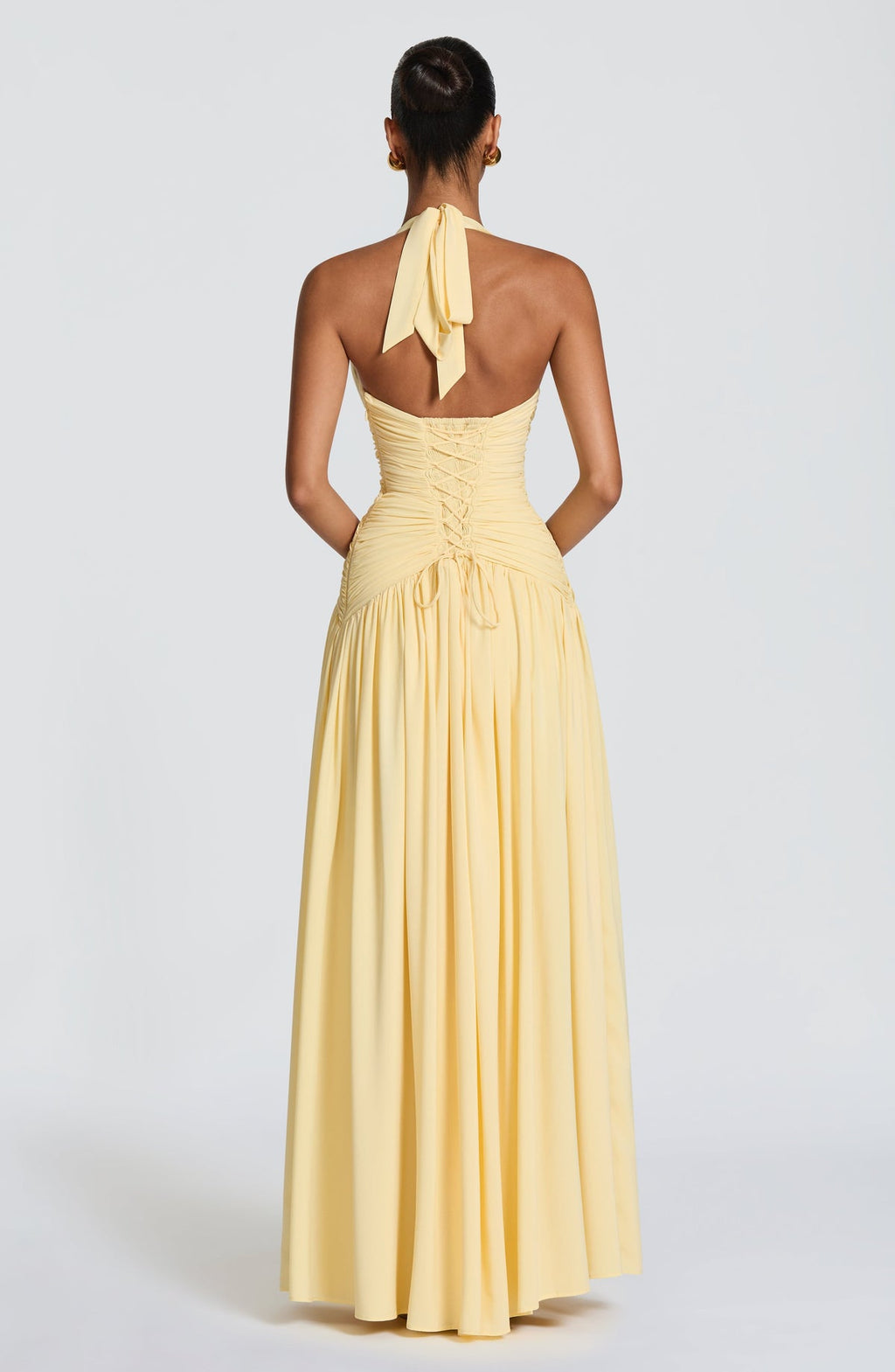 Robe longue Amaris — Citron — vue 3