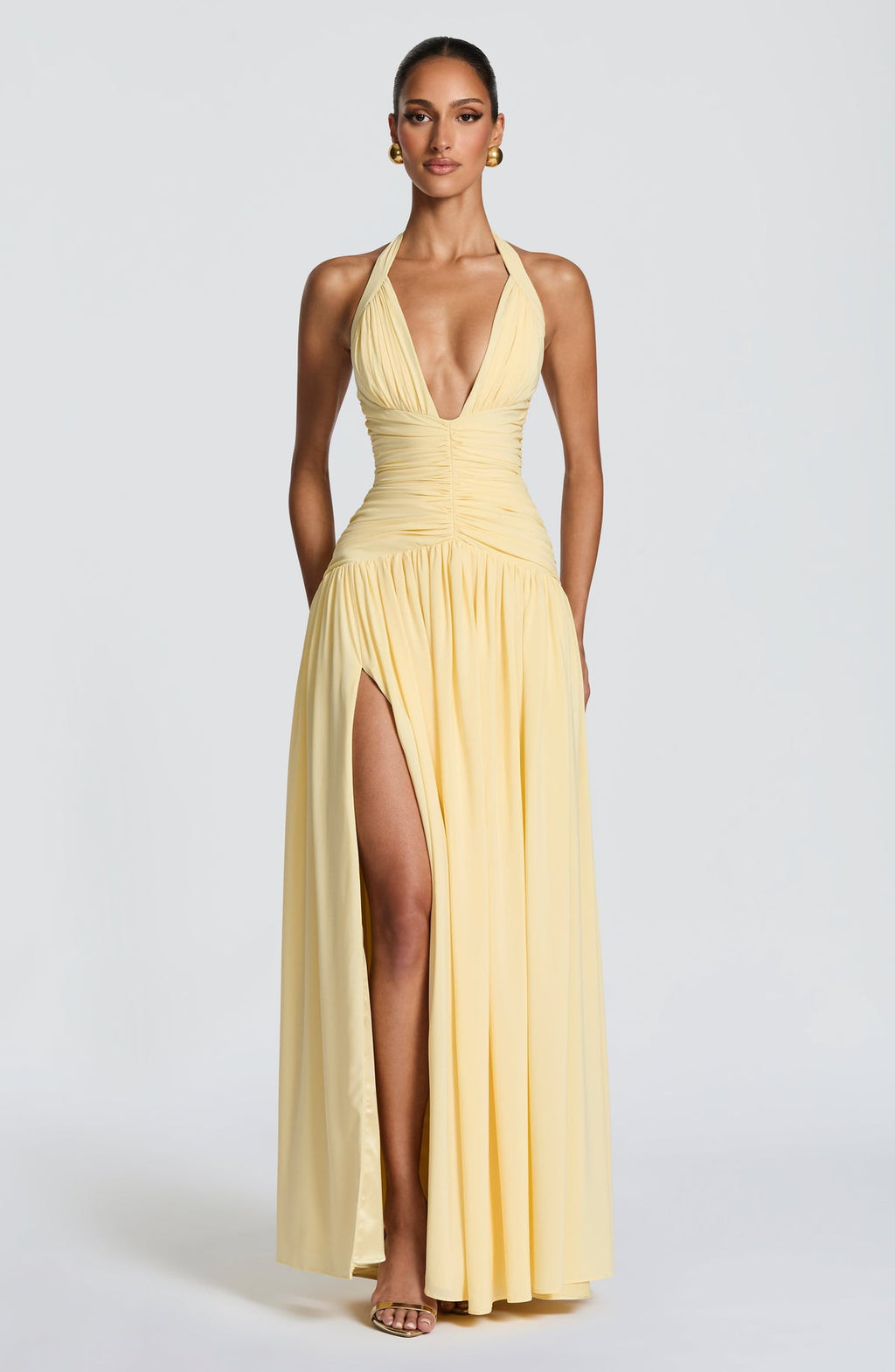 Robe longue Amaris — Citron