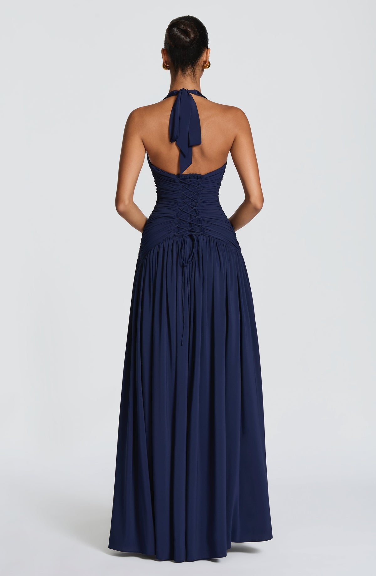 Robe longue Amaris — Bleu marine — vue 2