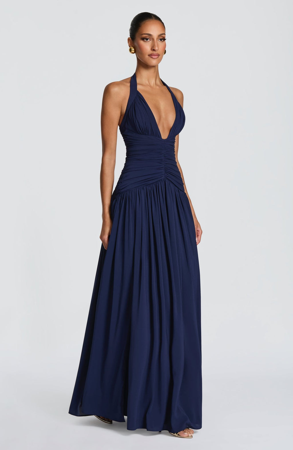 Robe longue Amaris — Bleu marine — vue 5