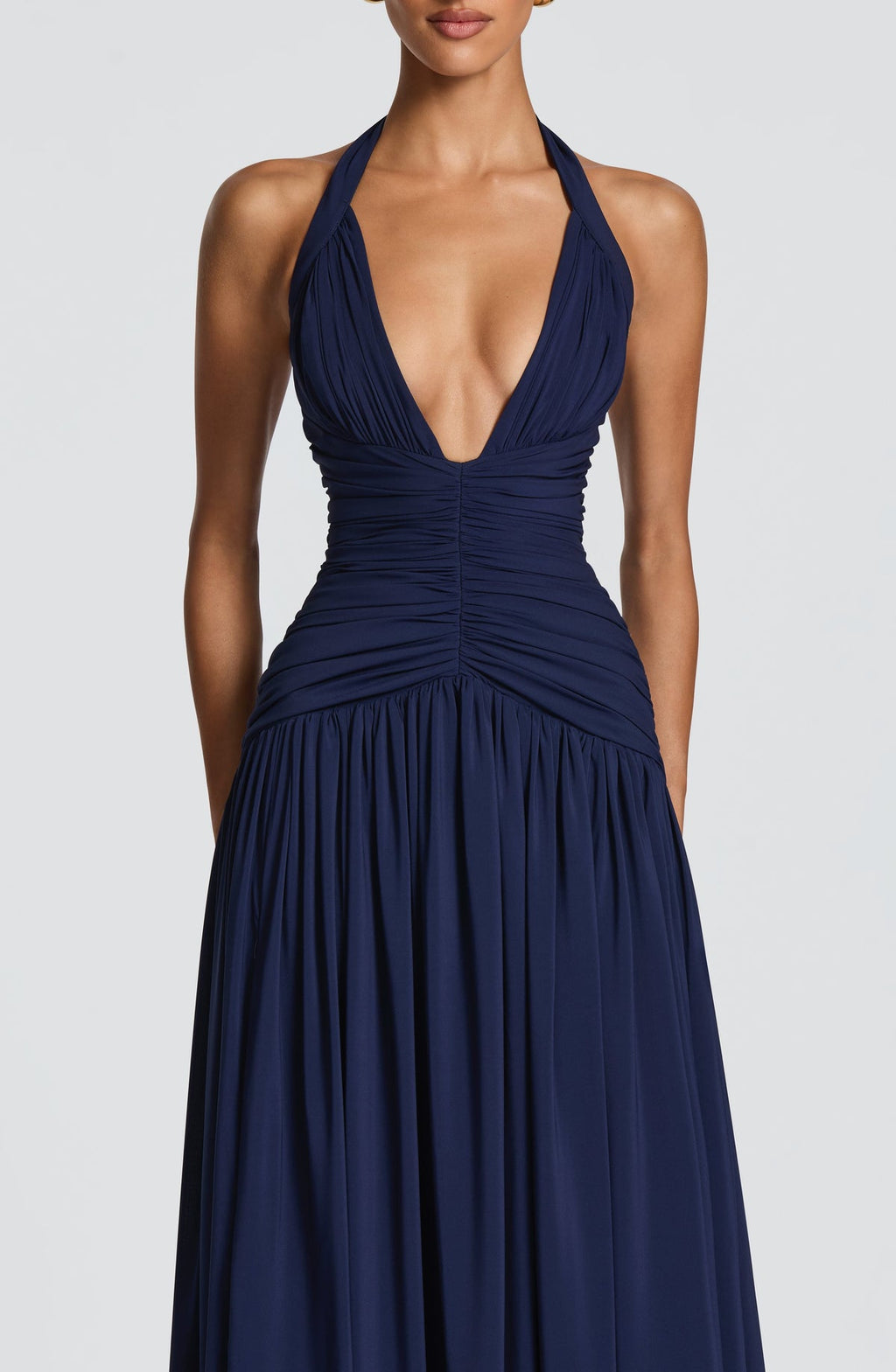Robe longue Amaris — Bleu marine — vue 4