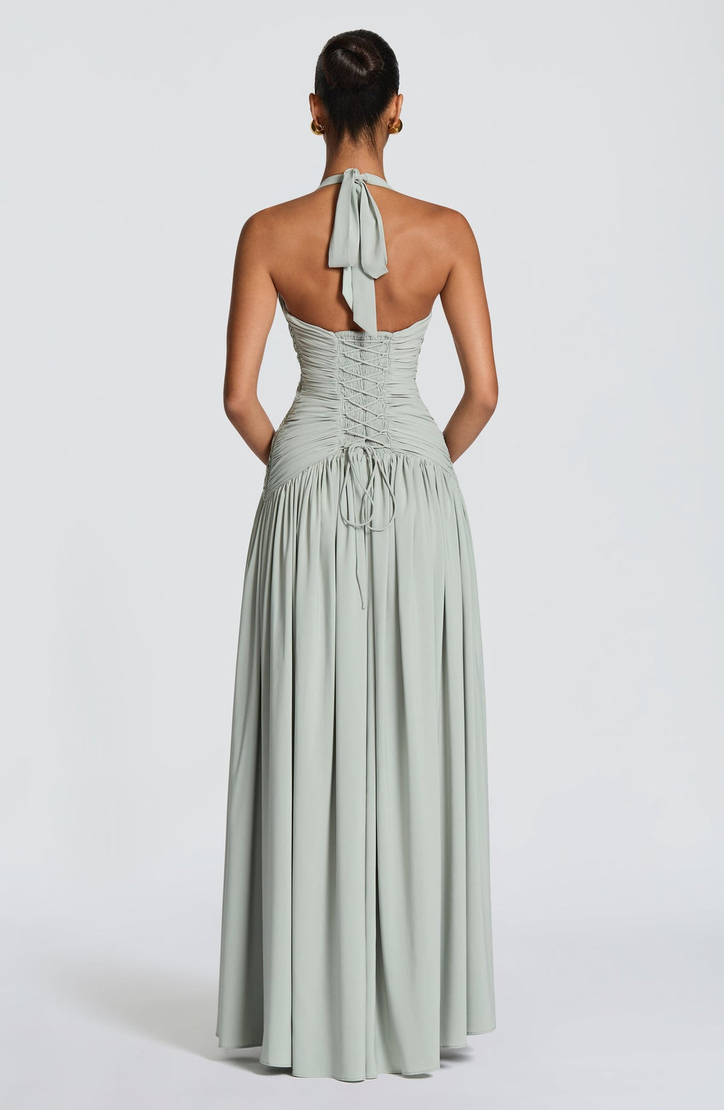 Robe longue Amaris — Sage — vue 3