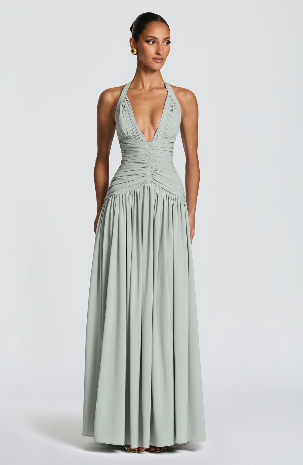 Robe longue Amaris — Sage — vue 4