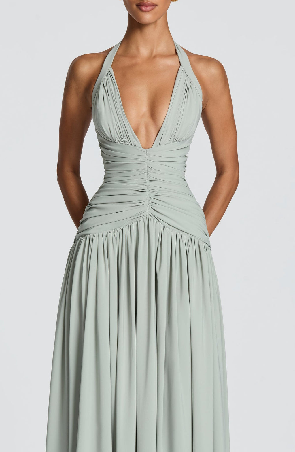 Robe longue Amaris — Sage — vue 5