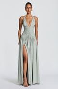 Robe longue Amaris — Sage