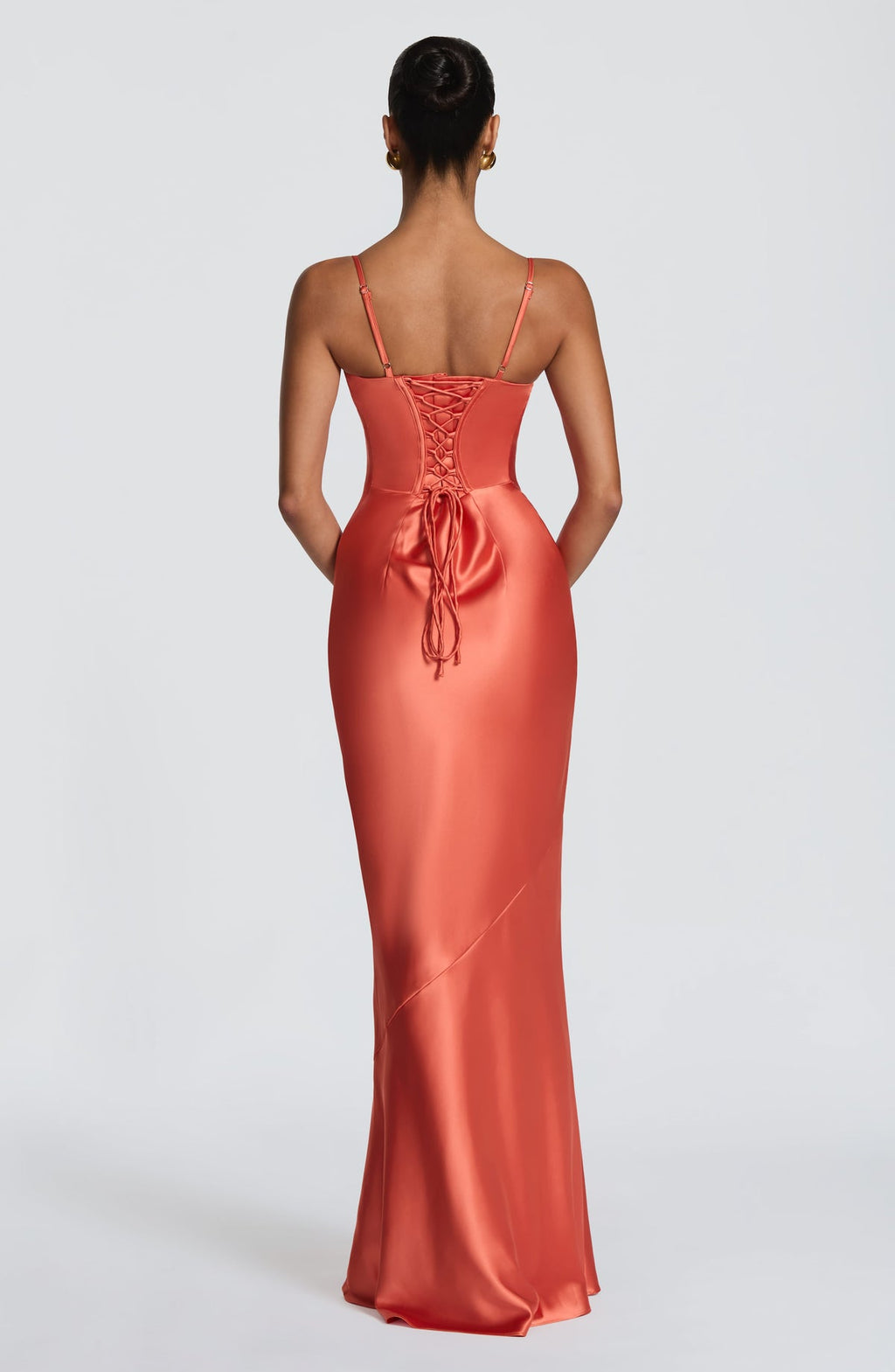 Robe longue Amorette — Burnt Orange — vue 2