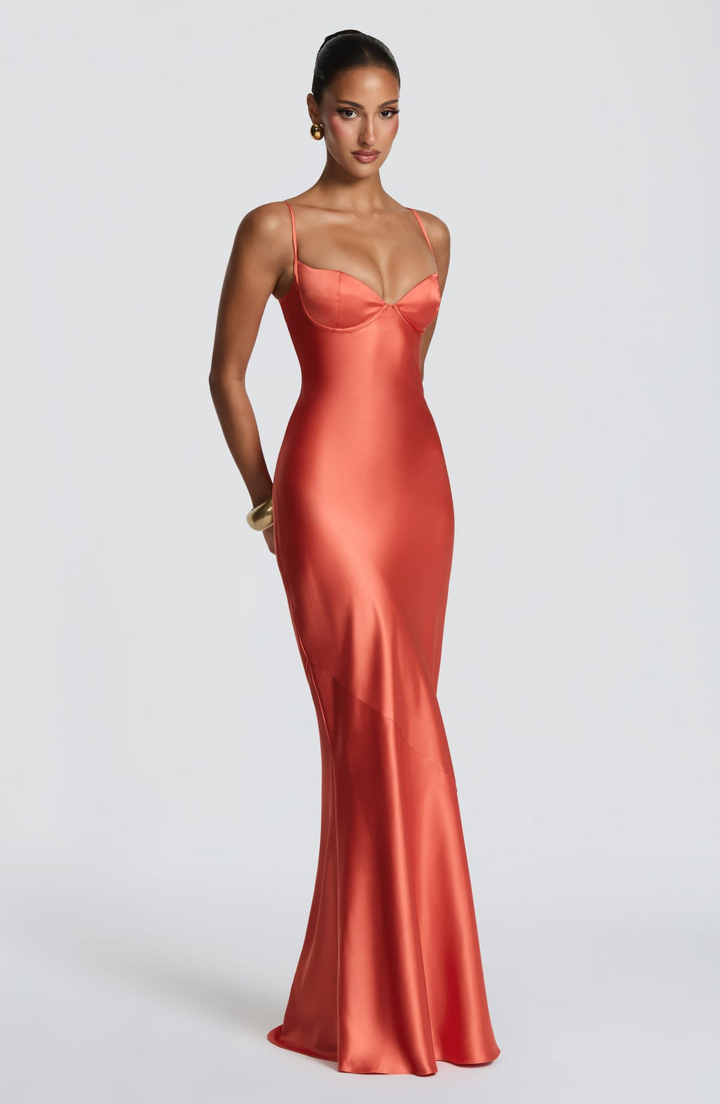 Robe longue Amorette — Burnt Orange — vue 5