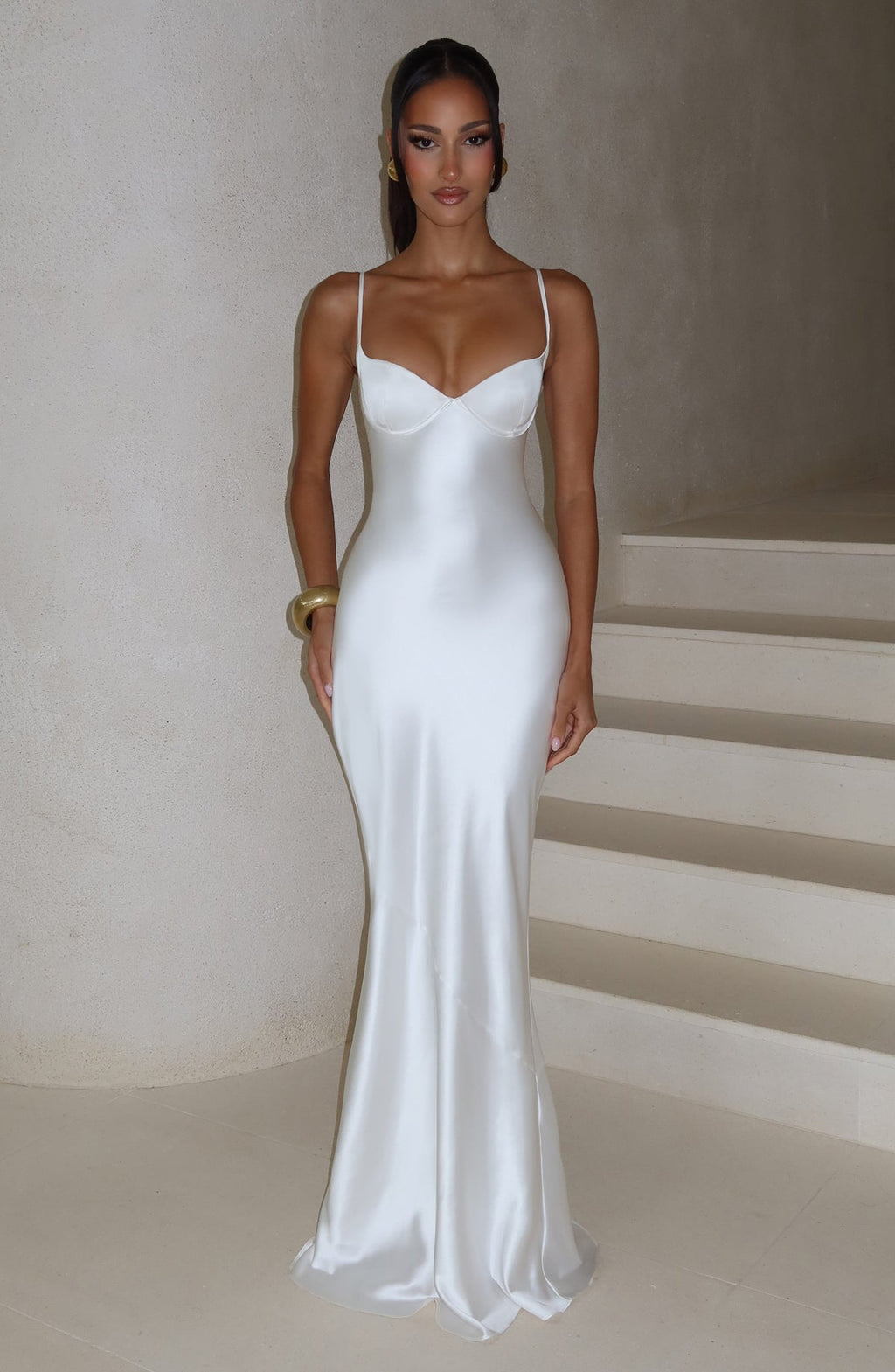 Robe longue Amorette — Ivoire — vue 5