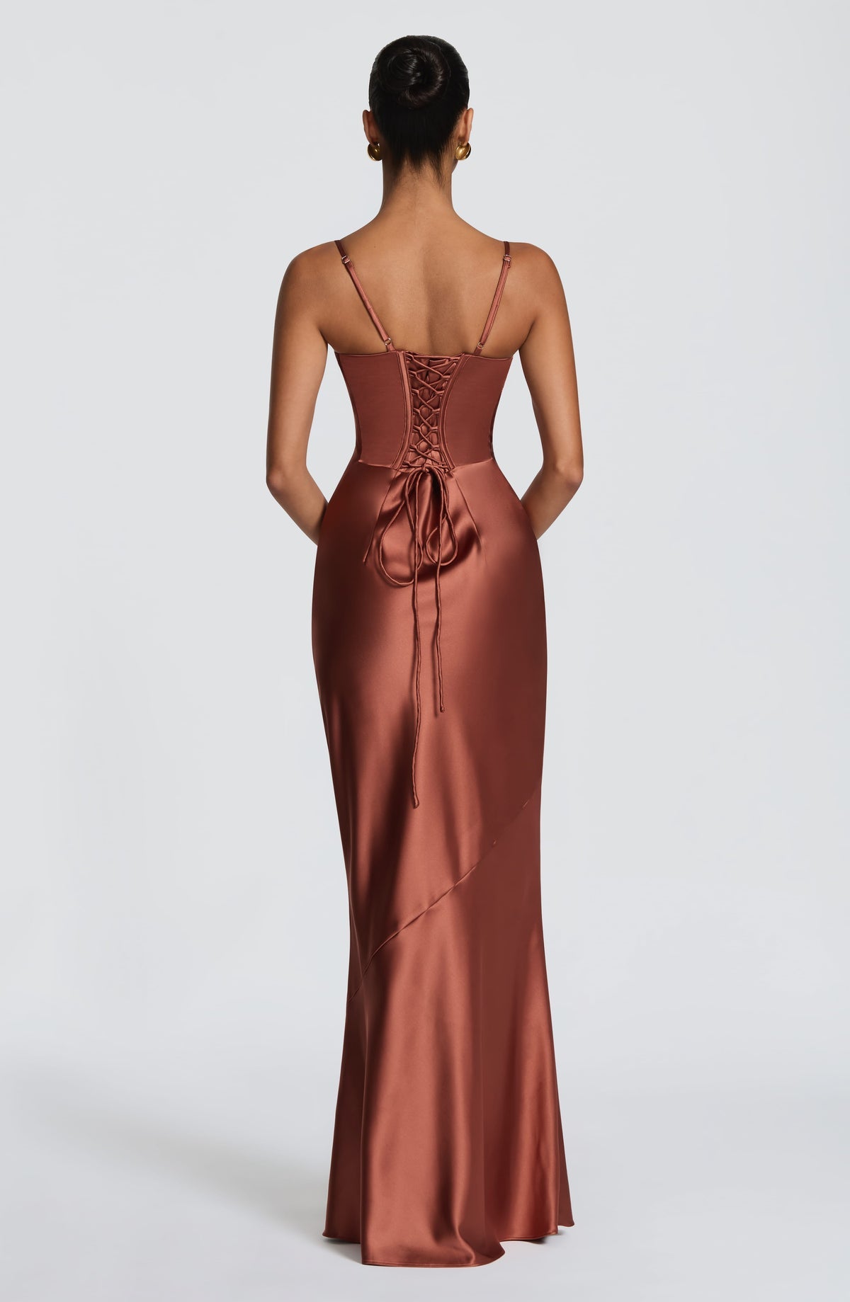 Robe longue Amorette — Rust — vue 2