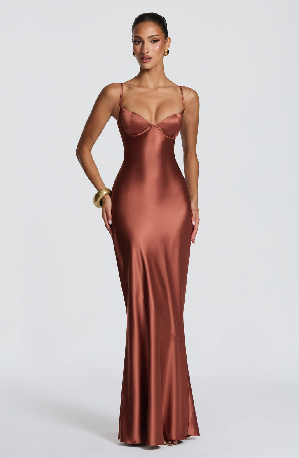 Robe longue Amorette — Rust — vue 5