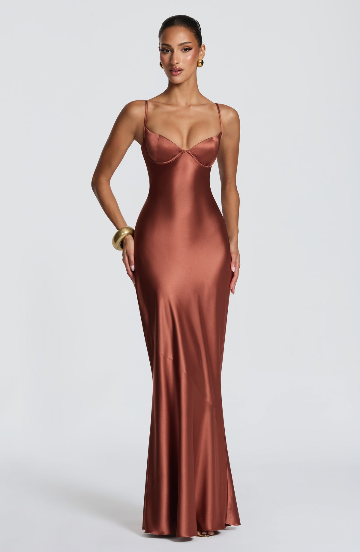 Robe longue Amorette — Rust — vue 5