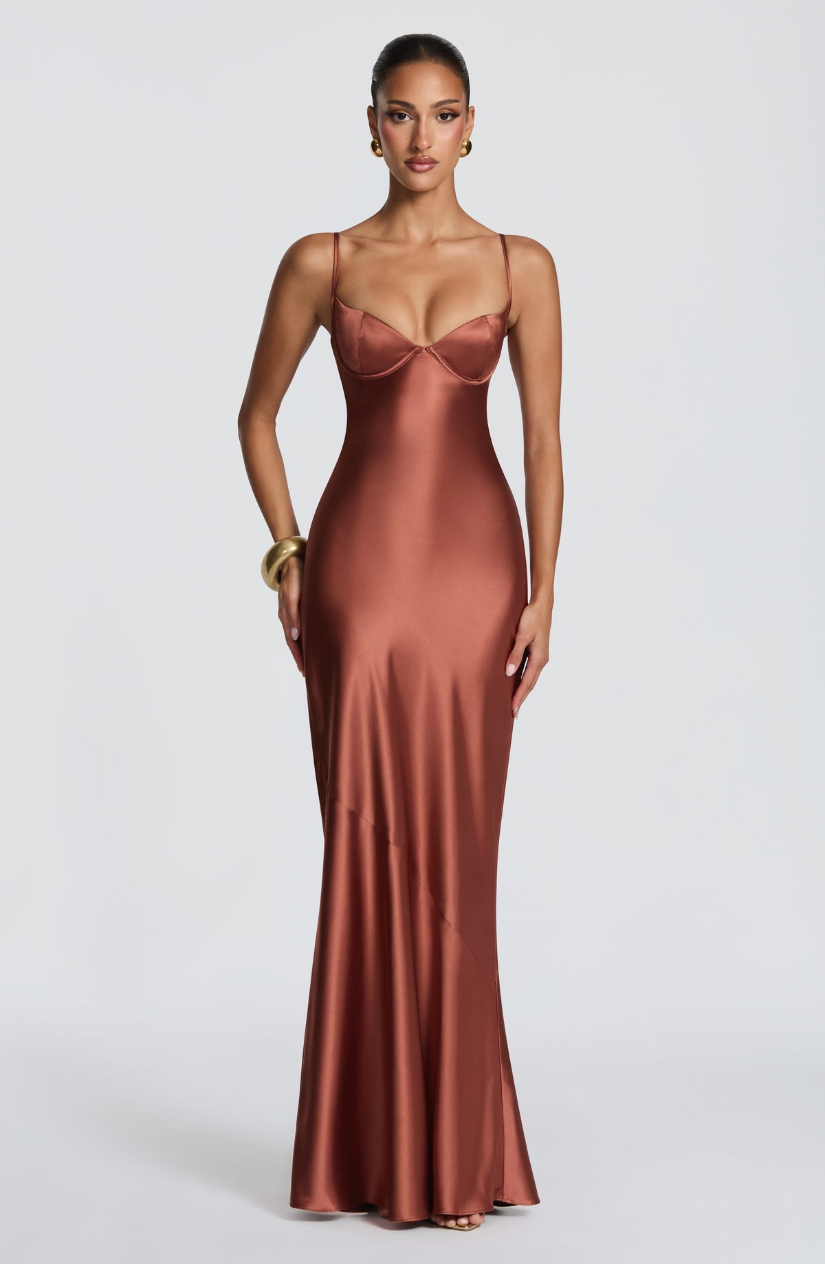 Robe longue Amorette — Rust