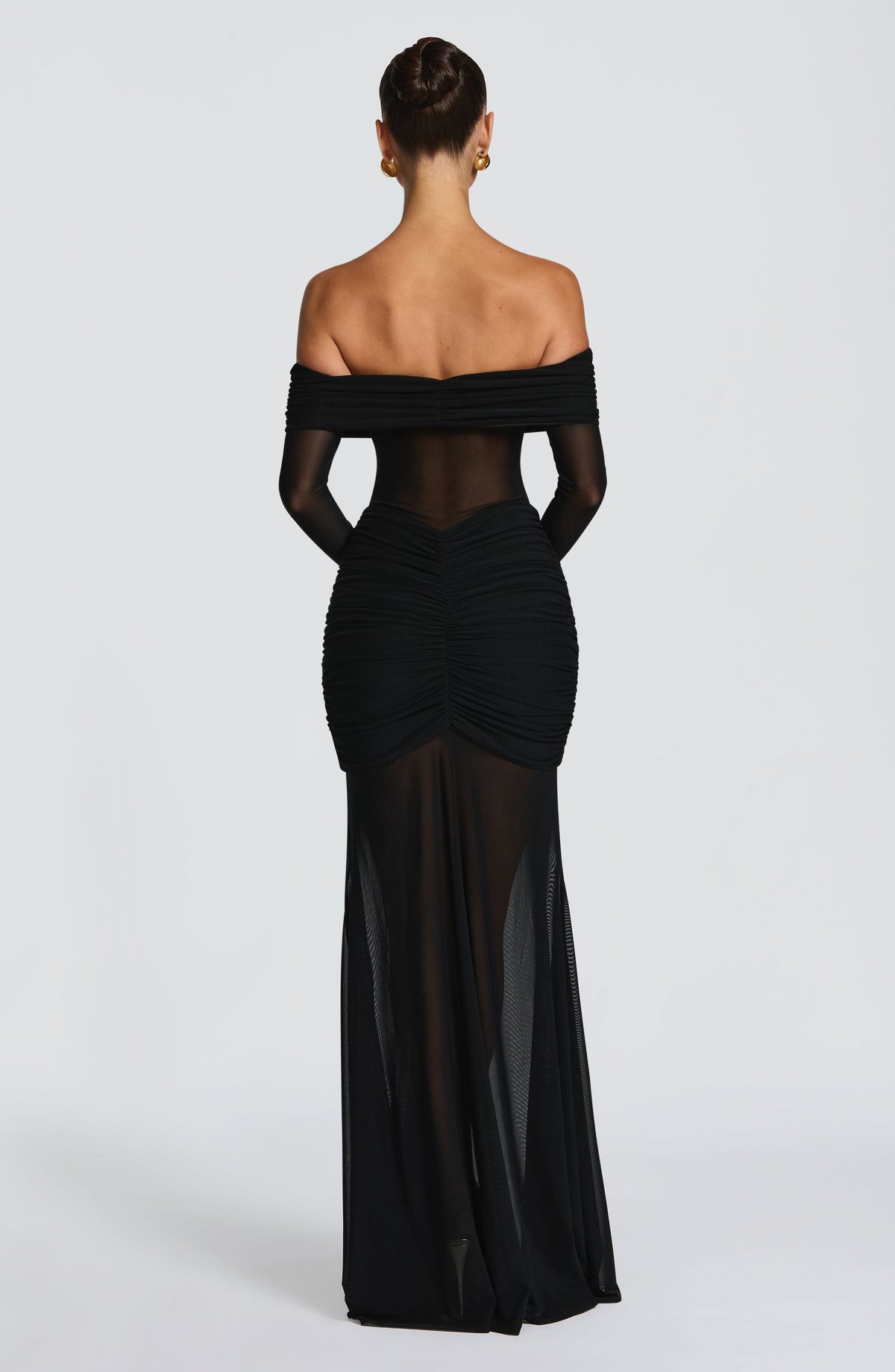 Robe longue Arlena — Noir — vue 3