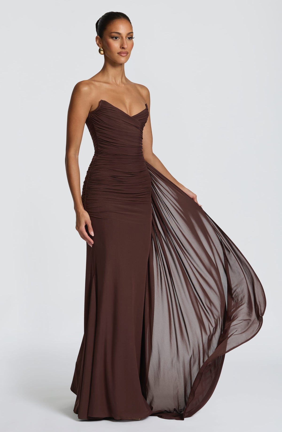 Robe longue Ashika — Prune — vue 5