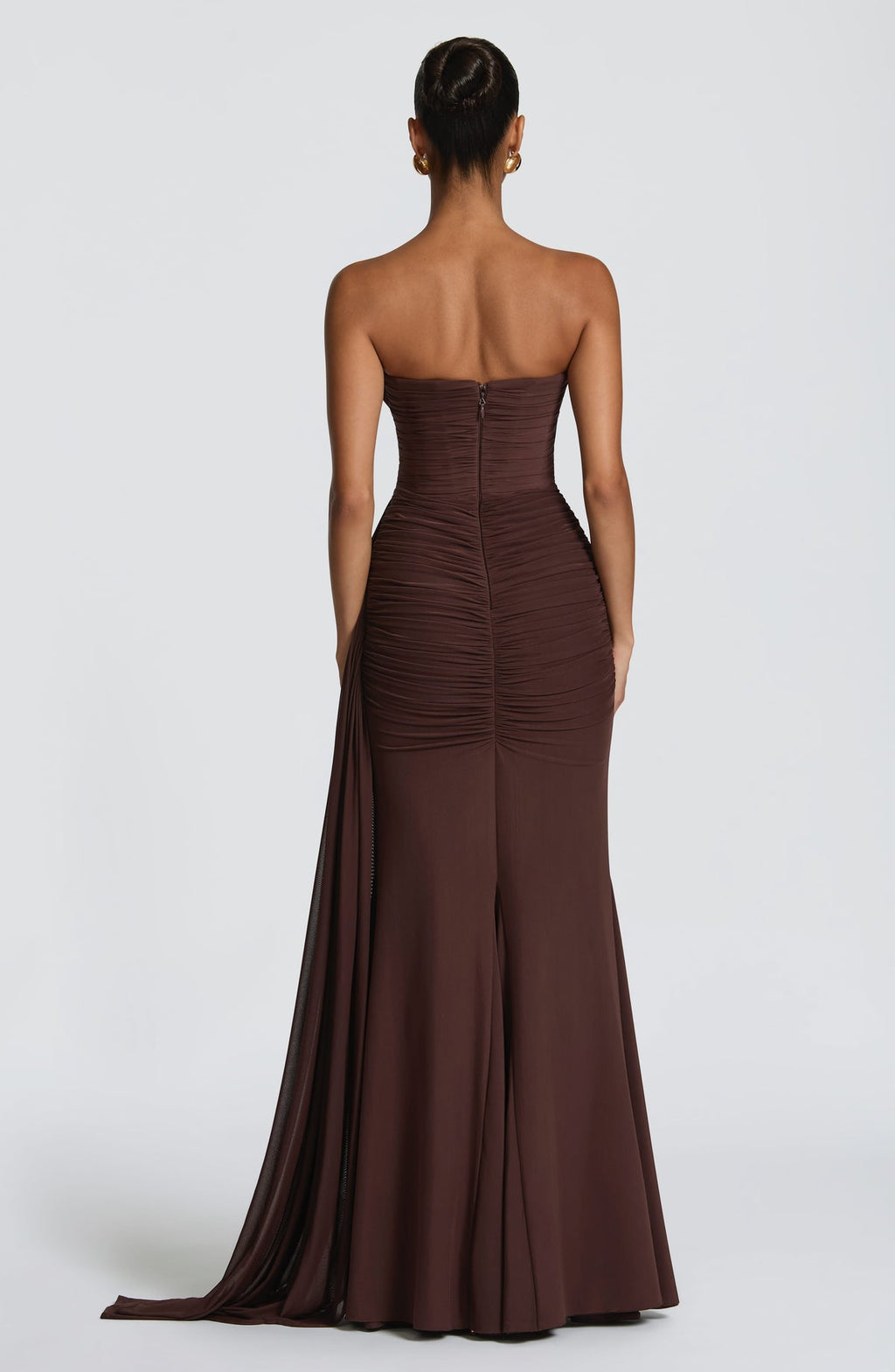 Robe longue Ashika — Prune — vue 3