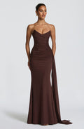 Robe longue Ashika — Prune