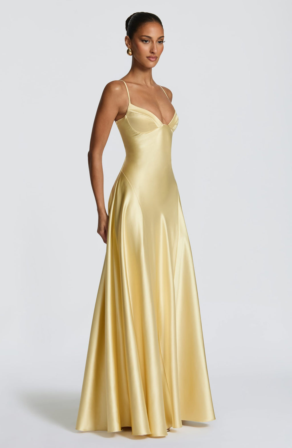 Robe longue Asterin — Citron — vue 3