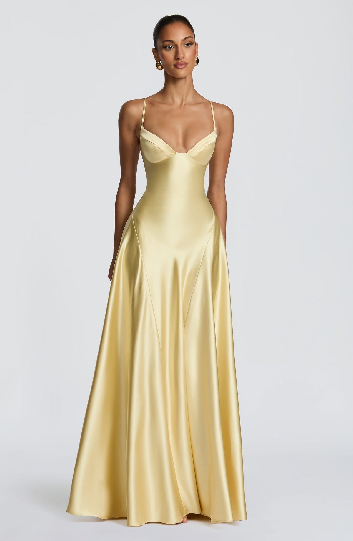 Robe longue Asterin — Citron — vue 5