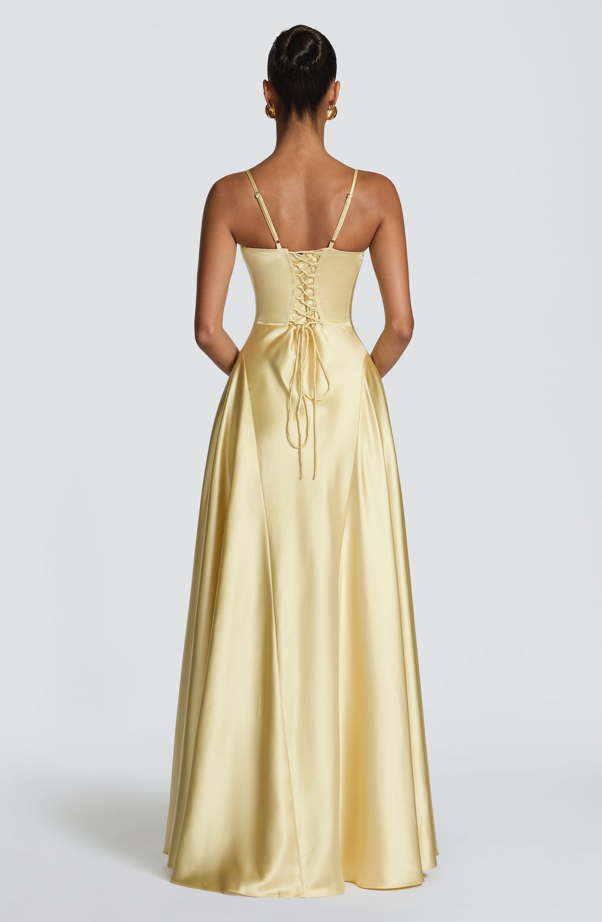 Robe longue Asterin — Citron — vue 2