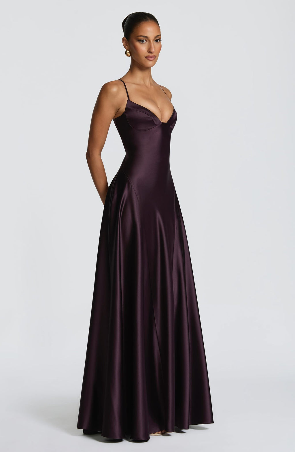 Robe longue Asterin — Plum — vue 4