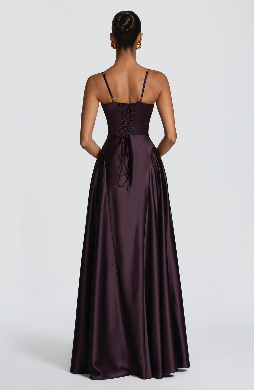 Robe longue Asterin — Plum — vue 3