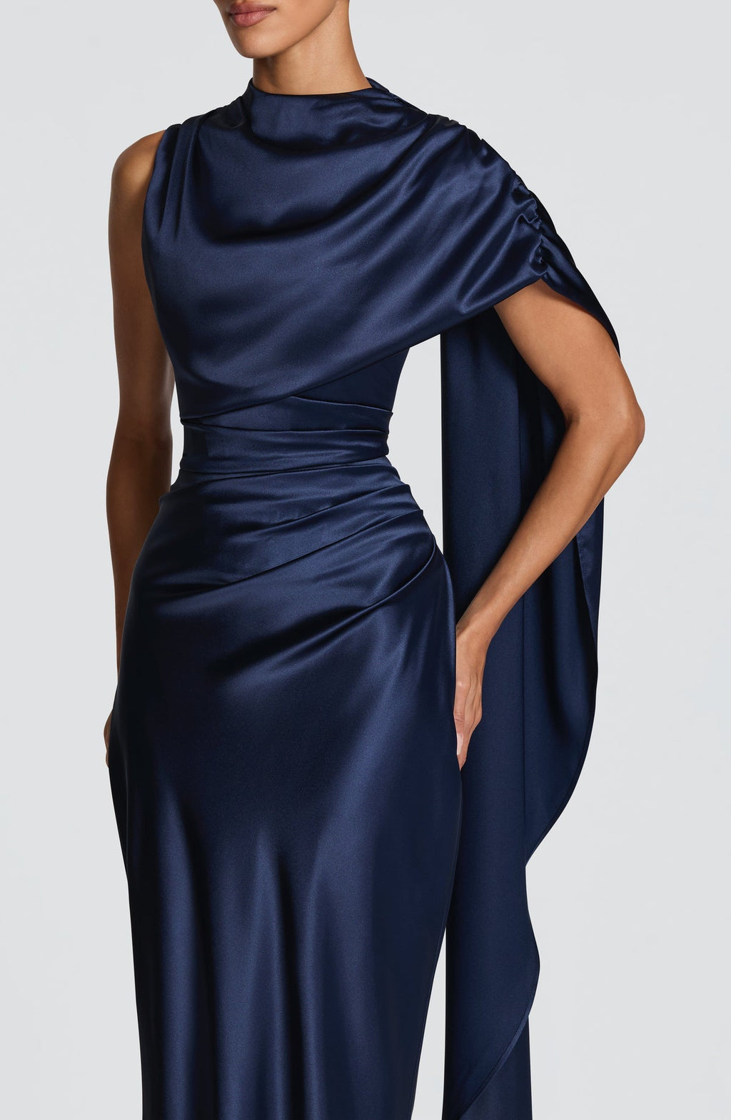 Robe longue Avendra — Bleu marine — vue 5
