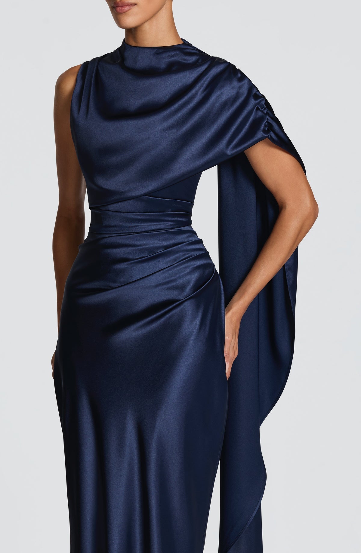 Robe longue Avendra — Bleu marine — vue 5
