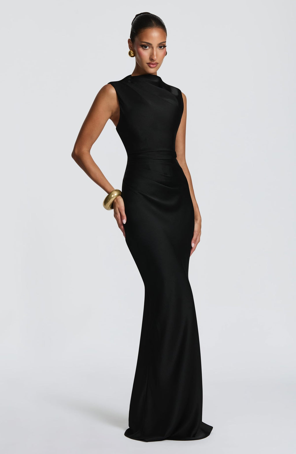 Robe longue Avielle — Noir — vue 3