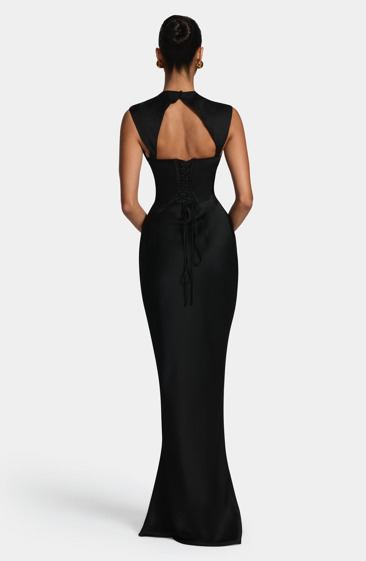 Robe longue Avielle — Noir — vue 2