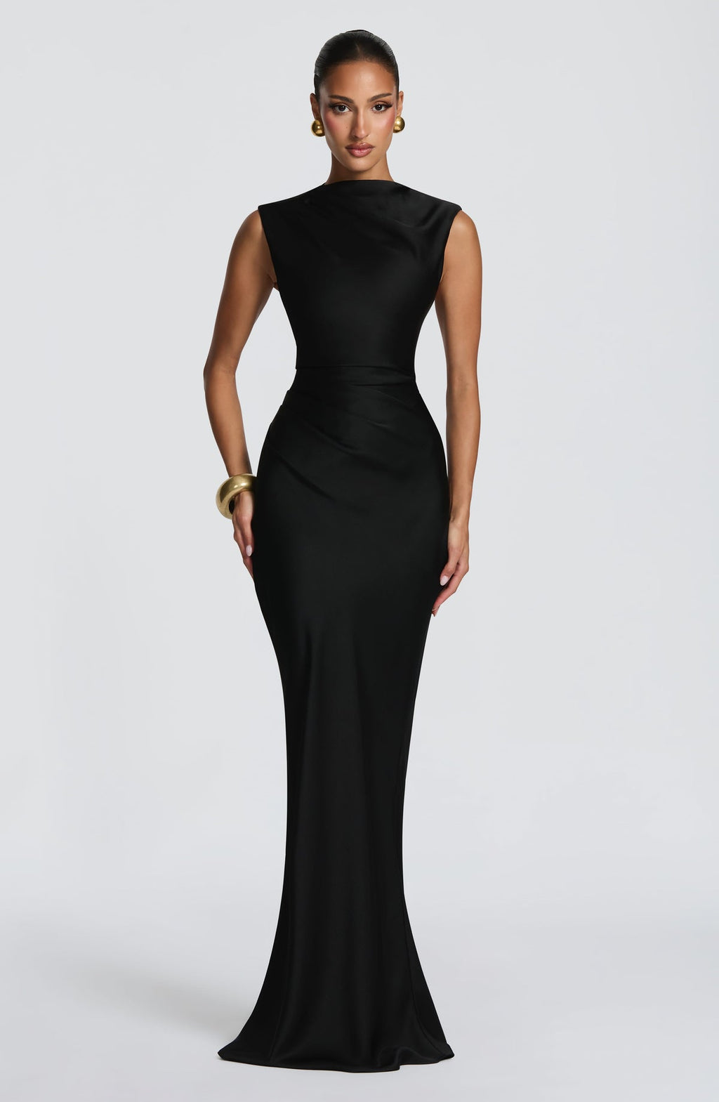 Robe longue Avielle — Noir