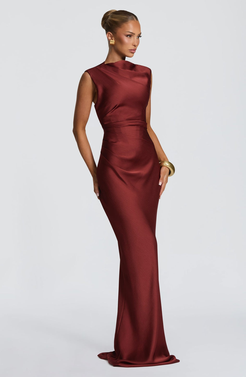 Robe longue Avielle — Deep Rust — vue 3