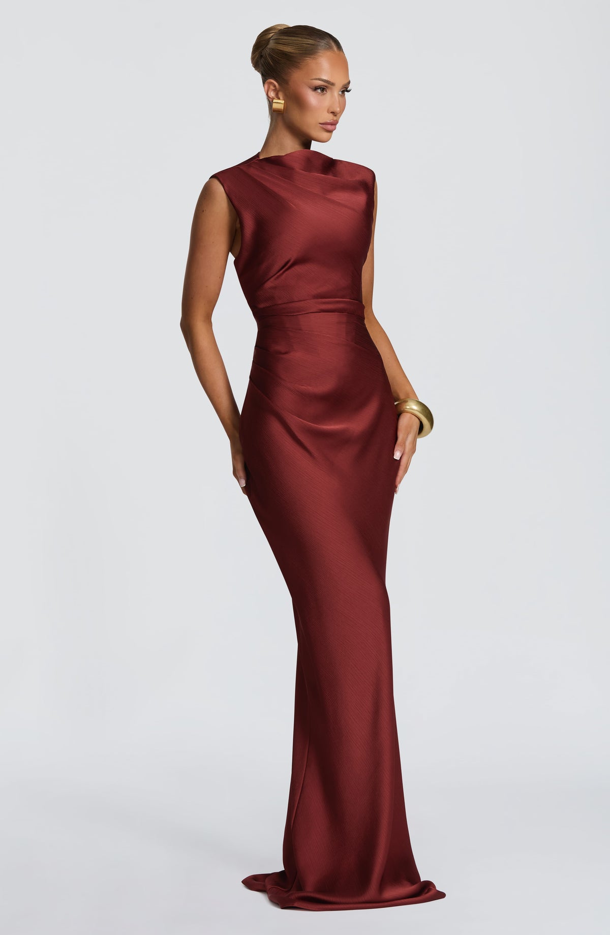 Robe longue Avielle — Deep Rust — vue 3