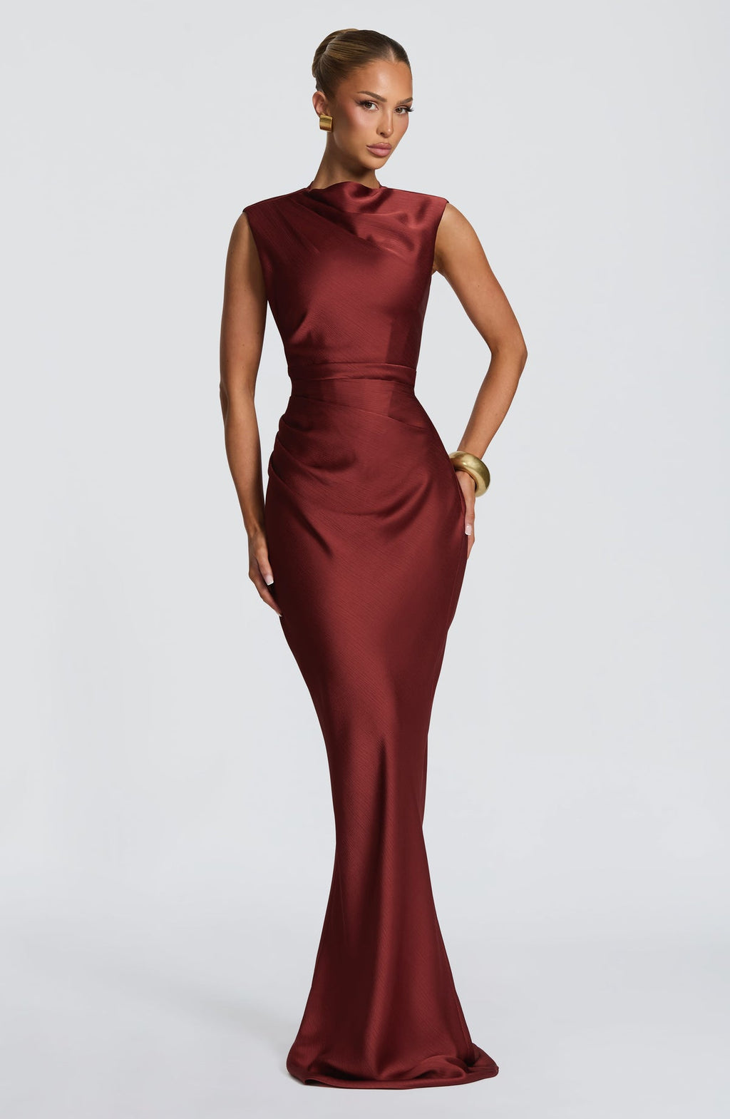 Robe longue Avielle — Deep Rust