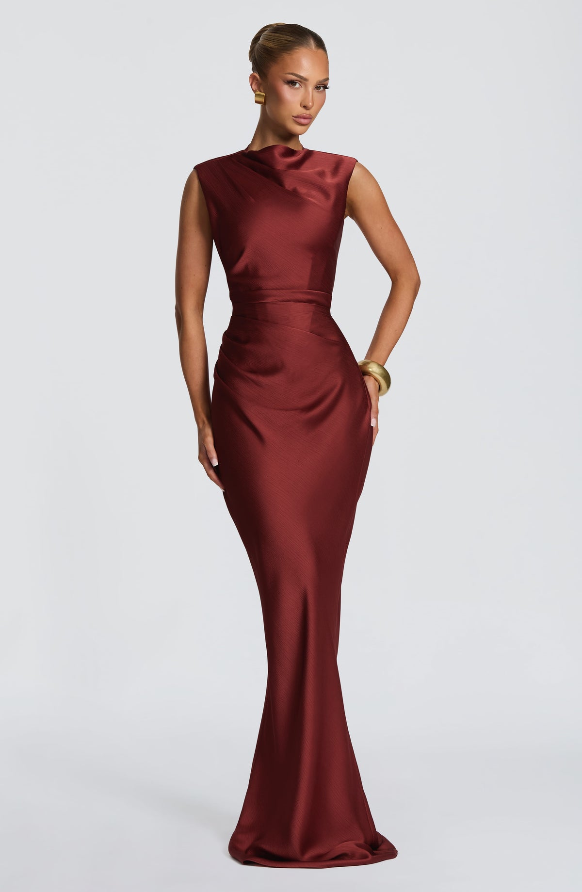 Robe longue Avielle — Deep Rust