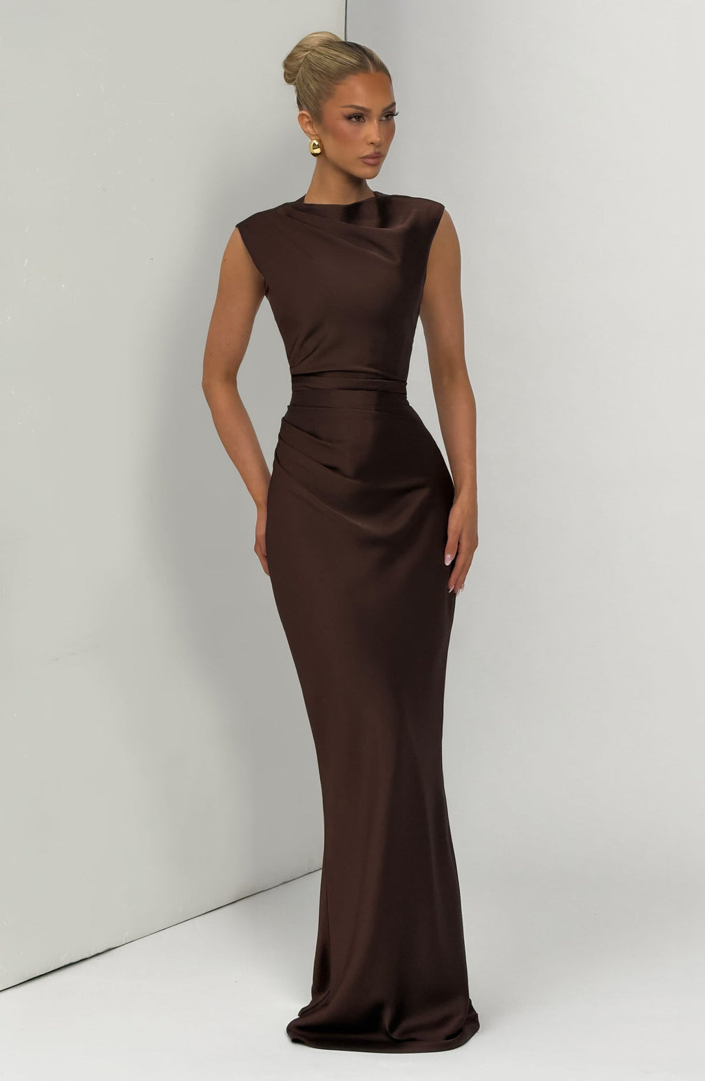 Robe longue Avielle — Prune — vue 5