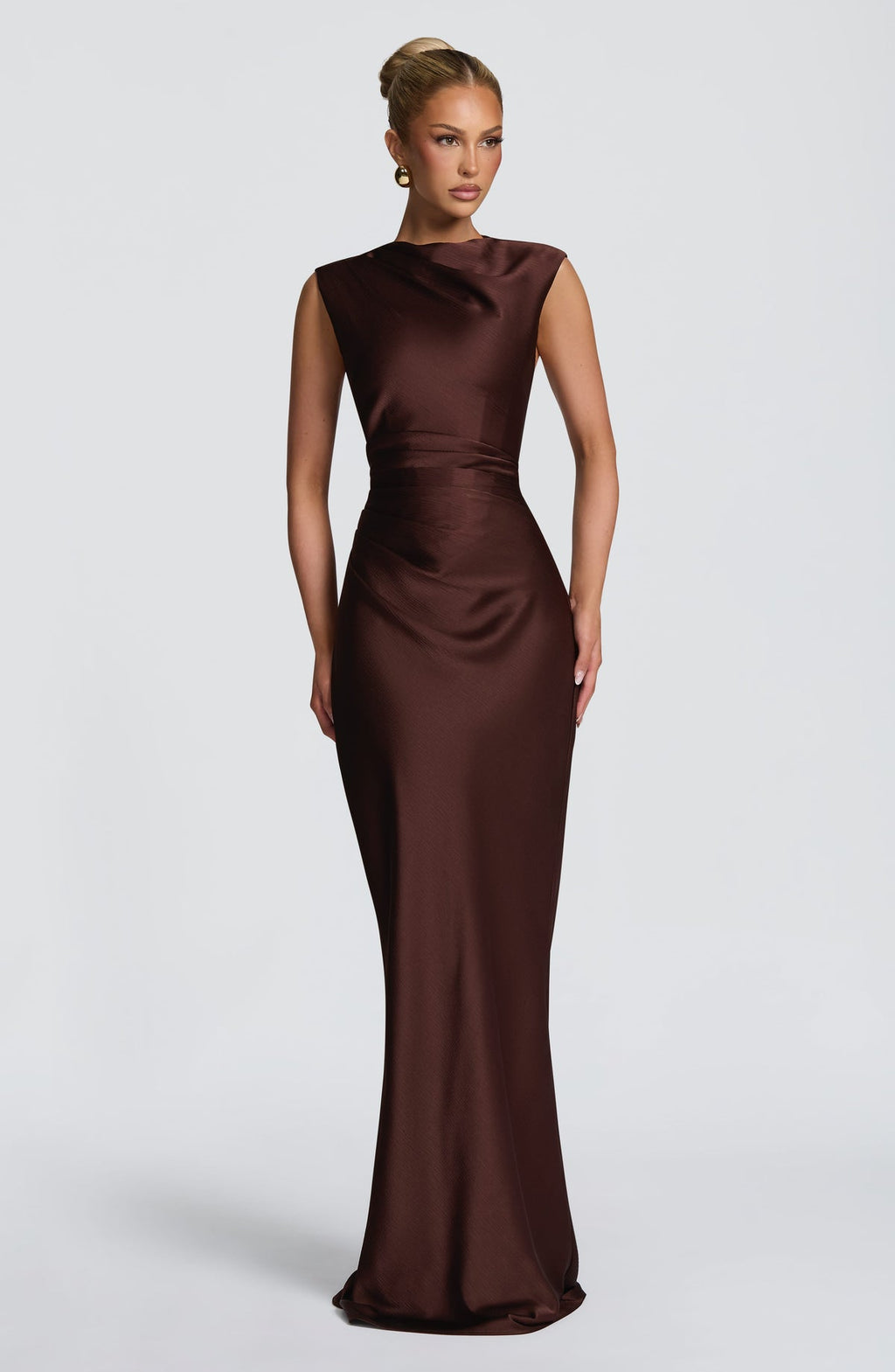 Robe longue Avielle — Prune