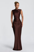 Robe longue Avielle — Prune