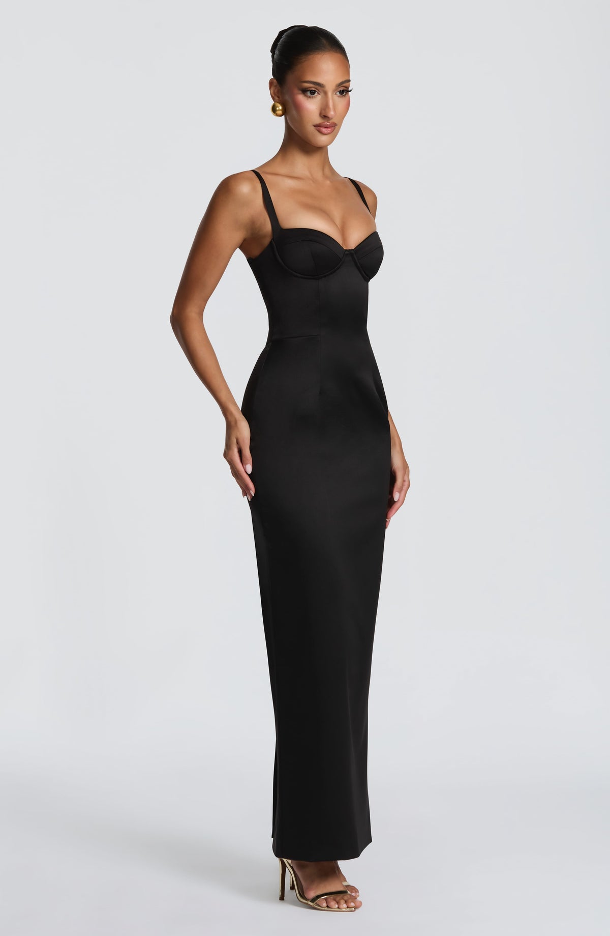 Robe longue Bennett — Noir — vue 3