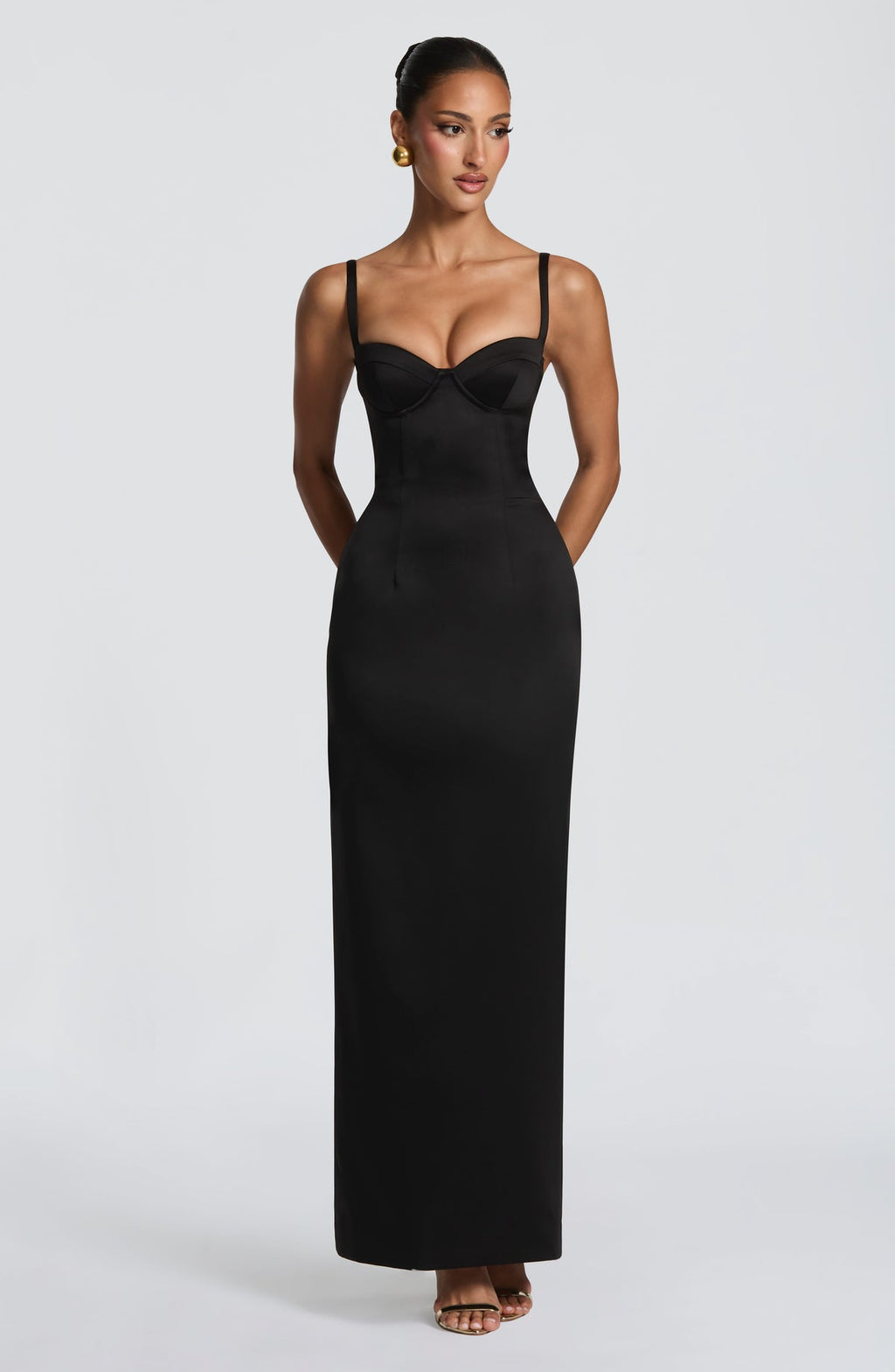 Robe longue Bennett — Noir — vue 5