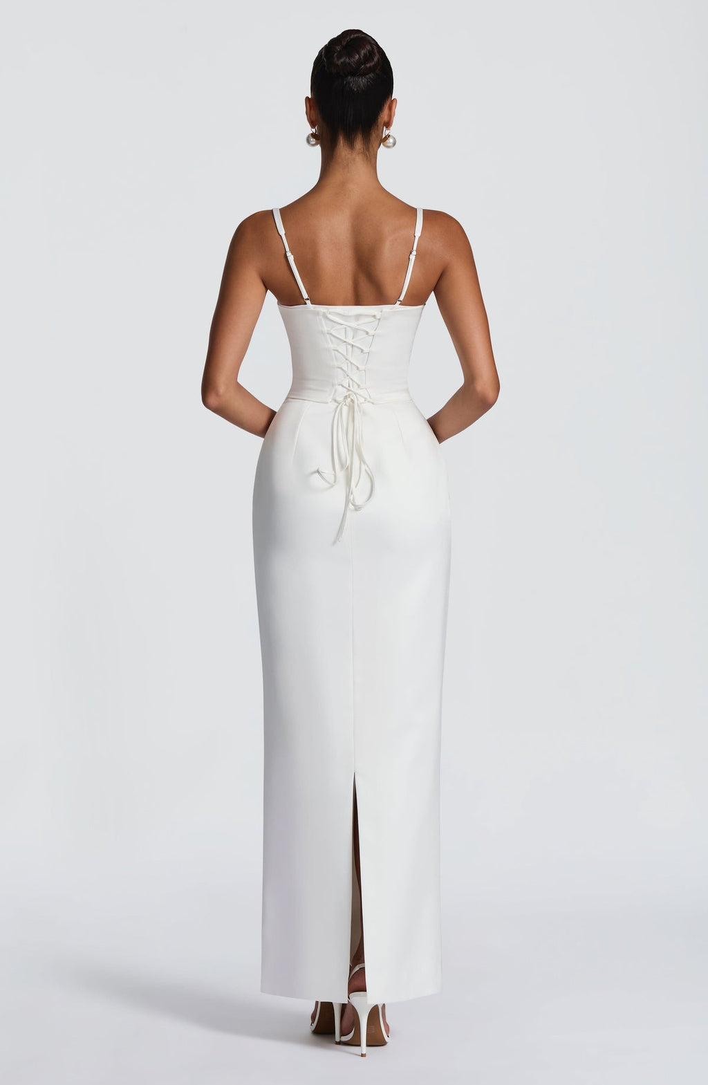 Robe longue Bennett — Ivoire — vue 4