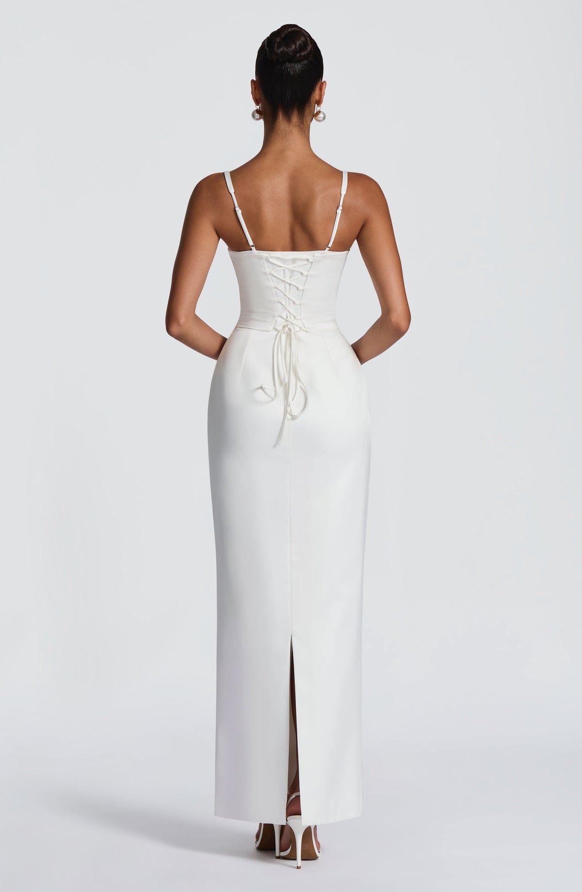 Robe longue Bennett — Ivoire — vue 4