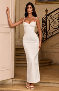 Robe longue Bennett — Ivoire