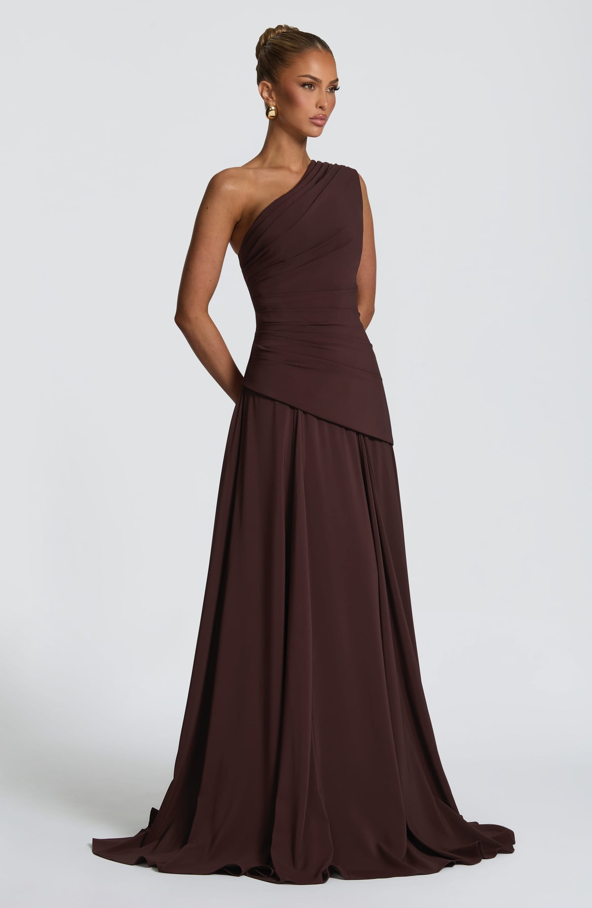 Robe longue Bianca — Prune — vue 3