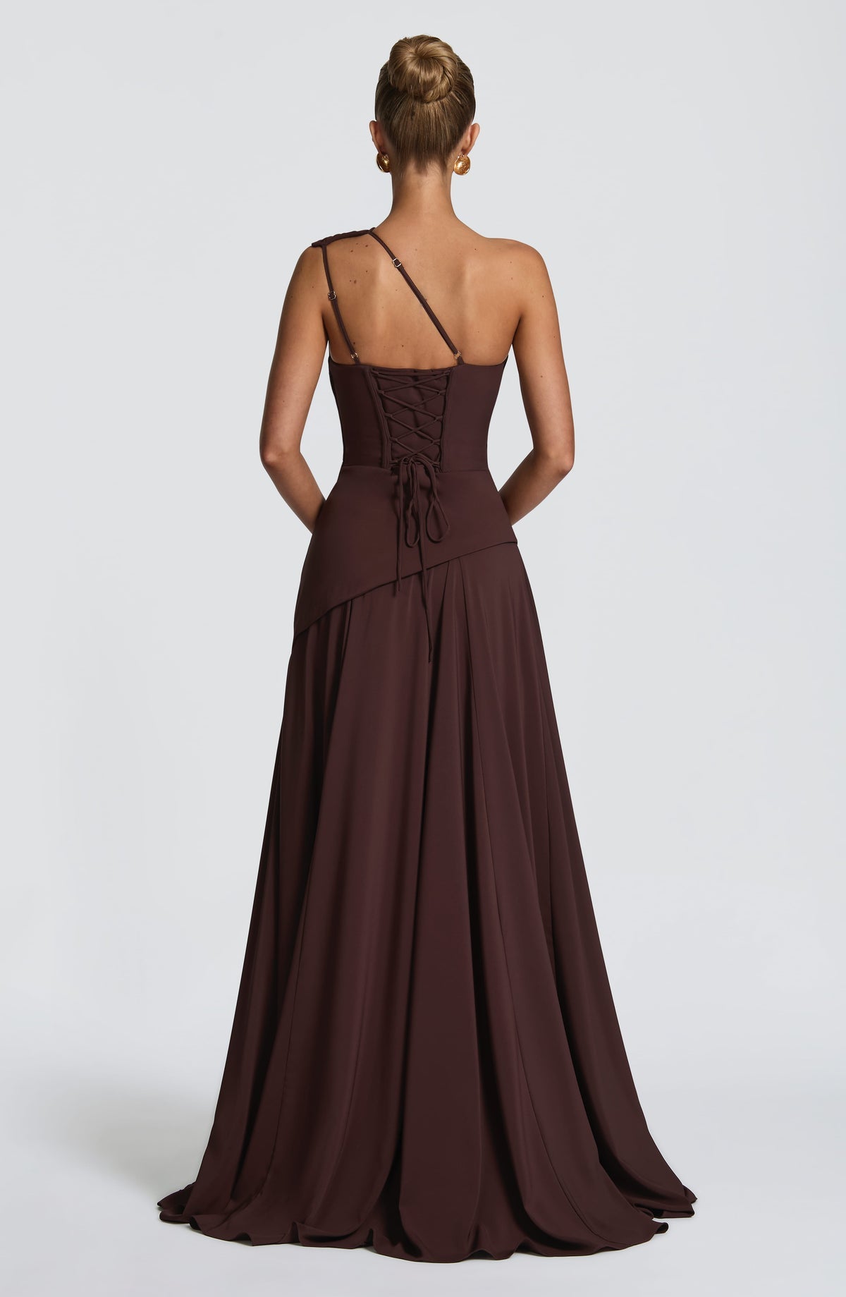 Robe longue Bianca — Prune — vue 2