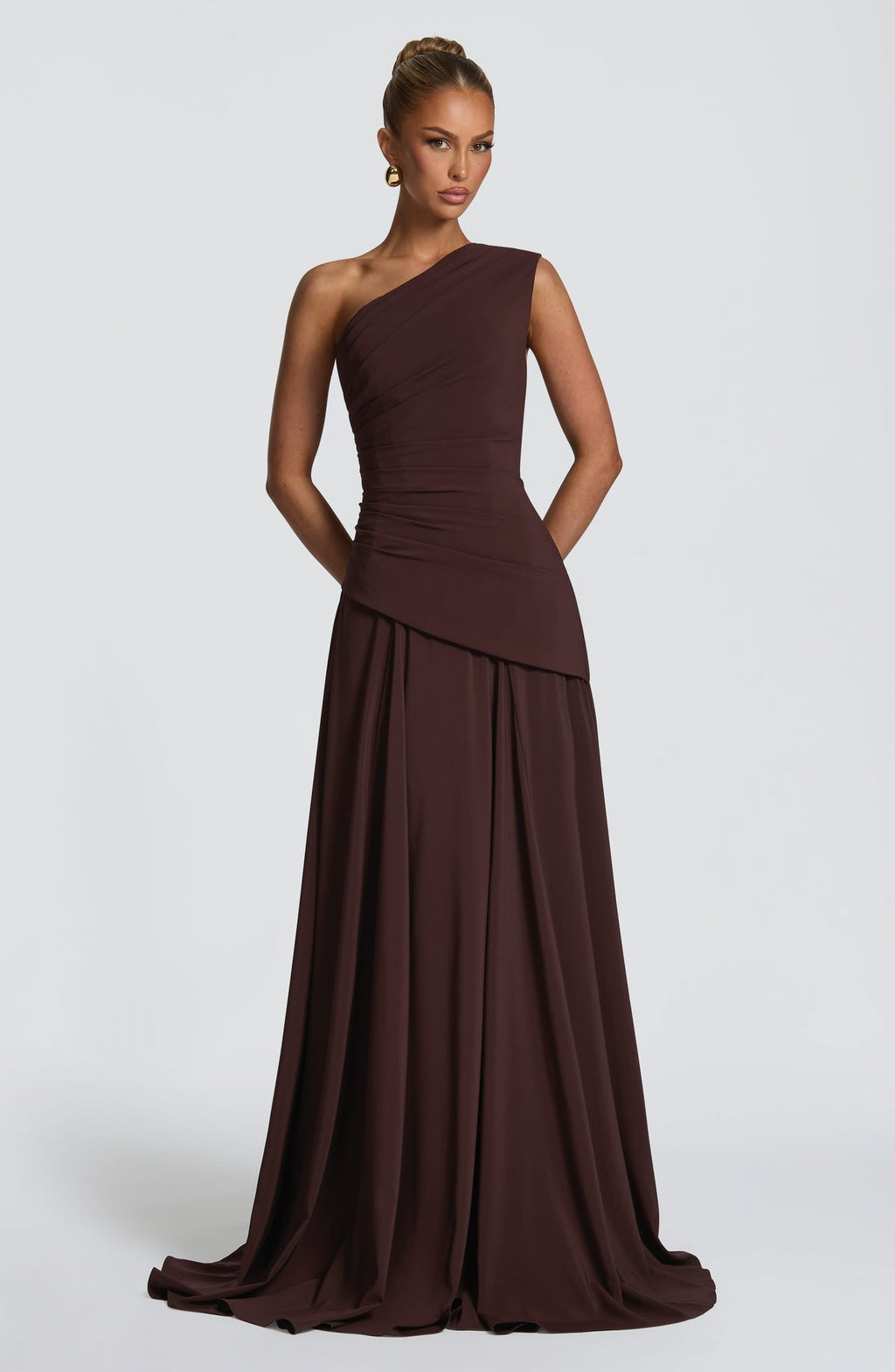 Robe longue Bianca — Prune