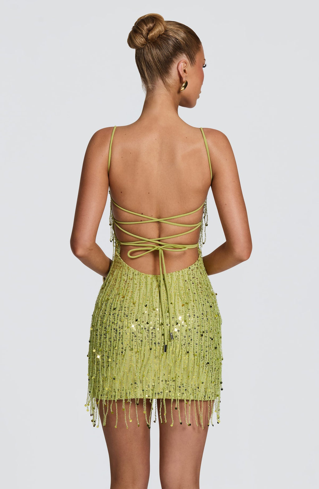 Robe courte Blaise — Olive — vue 5