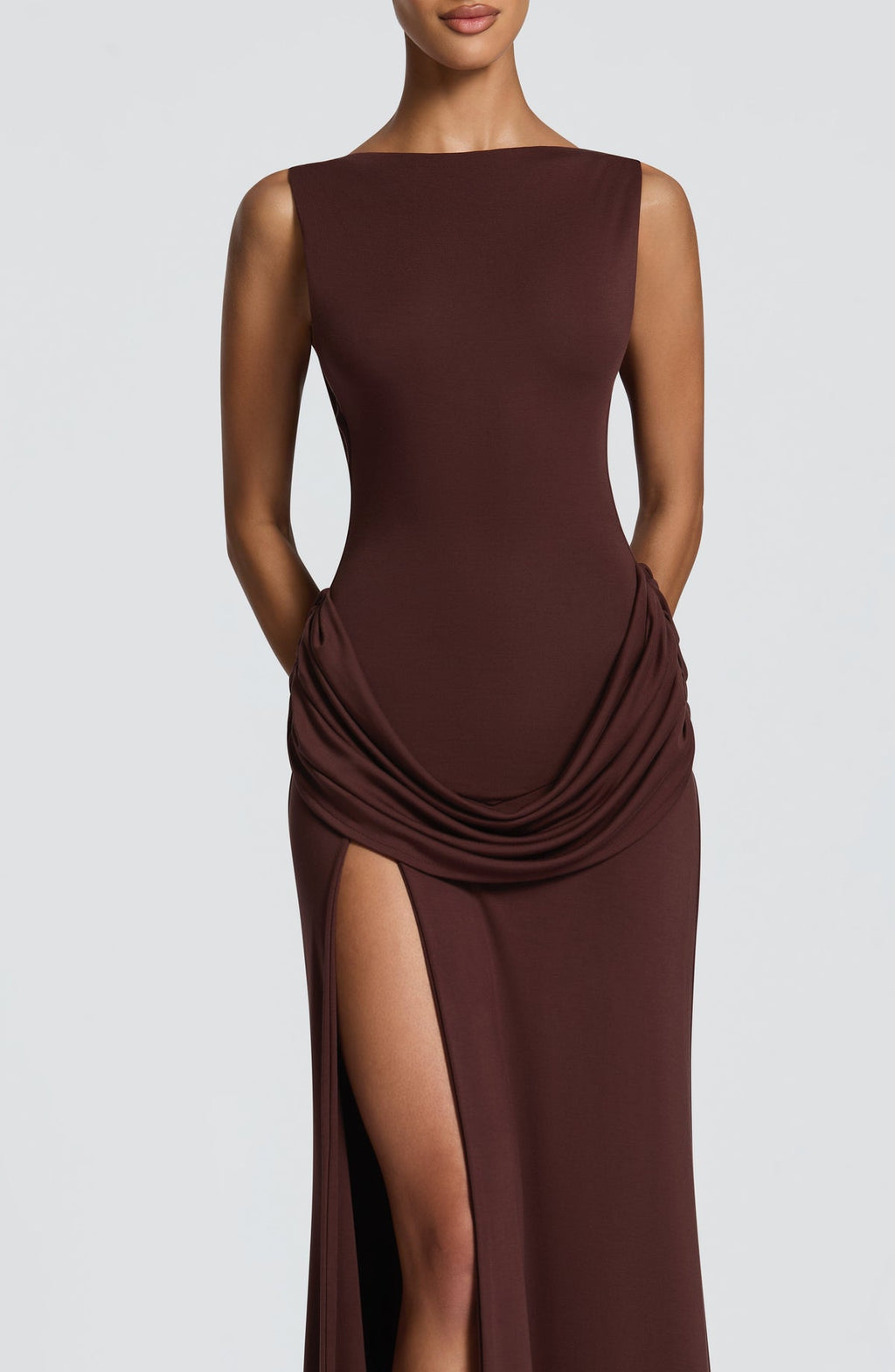 Robe longue Bruna — Prune — vue 4
