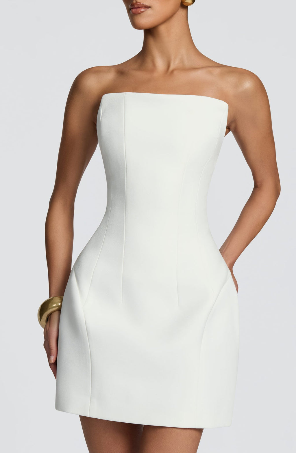 Robe courte Cadence — Ivoire — vue 4