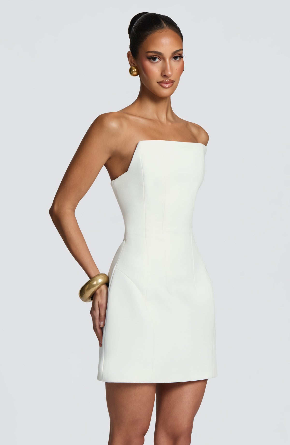 Robe courte Cadence — Ivoire — vue 2